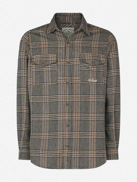 Man wooly shirt with Prince of Wales pattern - MC2 Saint Barth