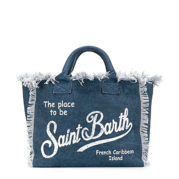 Indigo cotton canvas bag