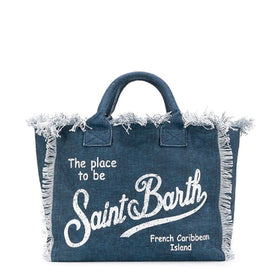 Indigo cotton canvas bag