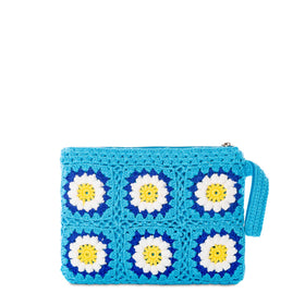 Parisienne crochet pouch bag with daisy embroidery - MC2 Saint Barth