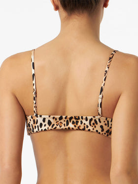 Sand Animalier print with front knot - MC2 Saint Barth