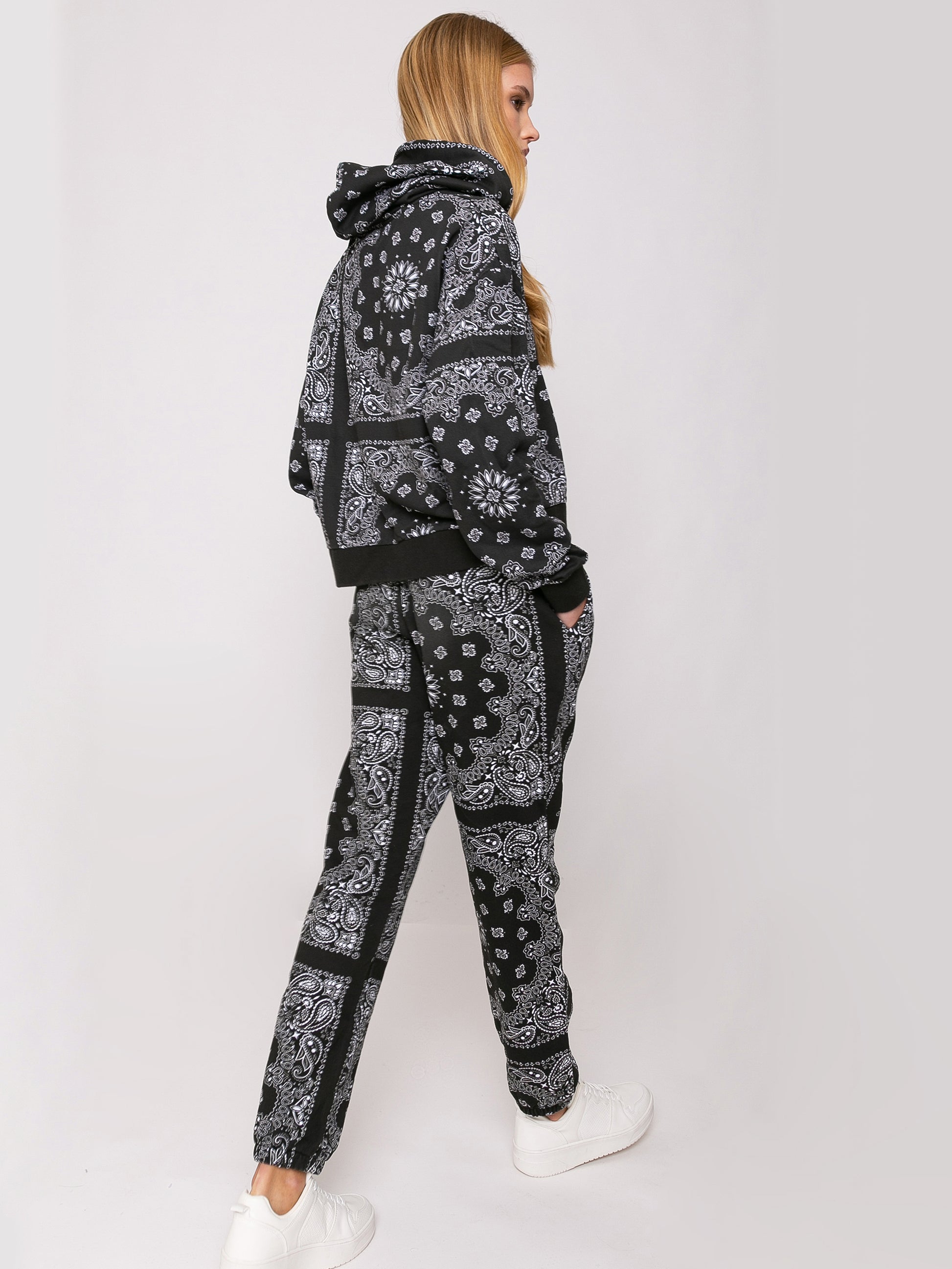 Cotton bandanna joggers with Saint Barth embroidery - MC2 Saint Barth