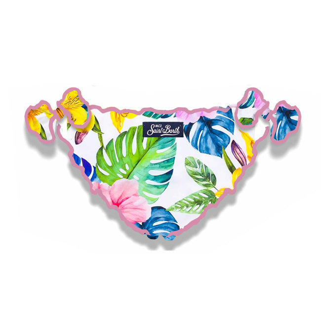 Girl swim briefs tropical print - MC2 Saint Barth