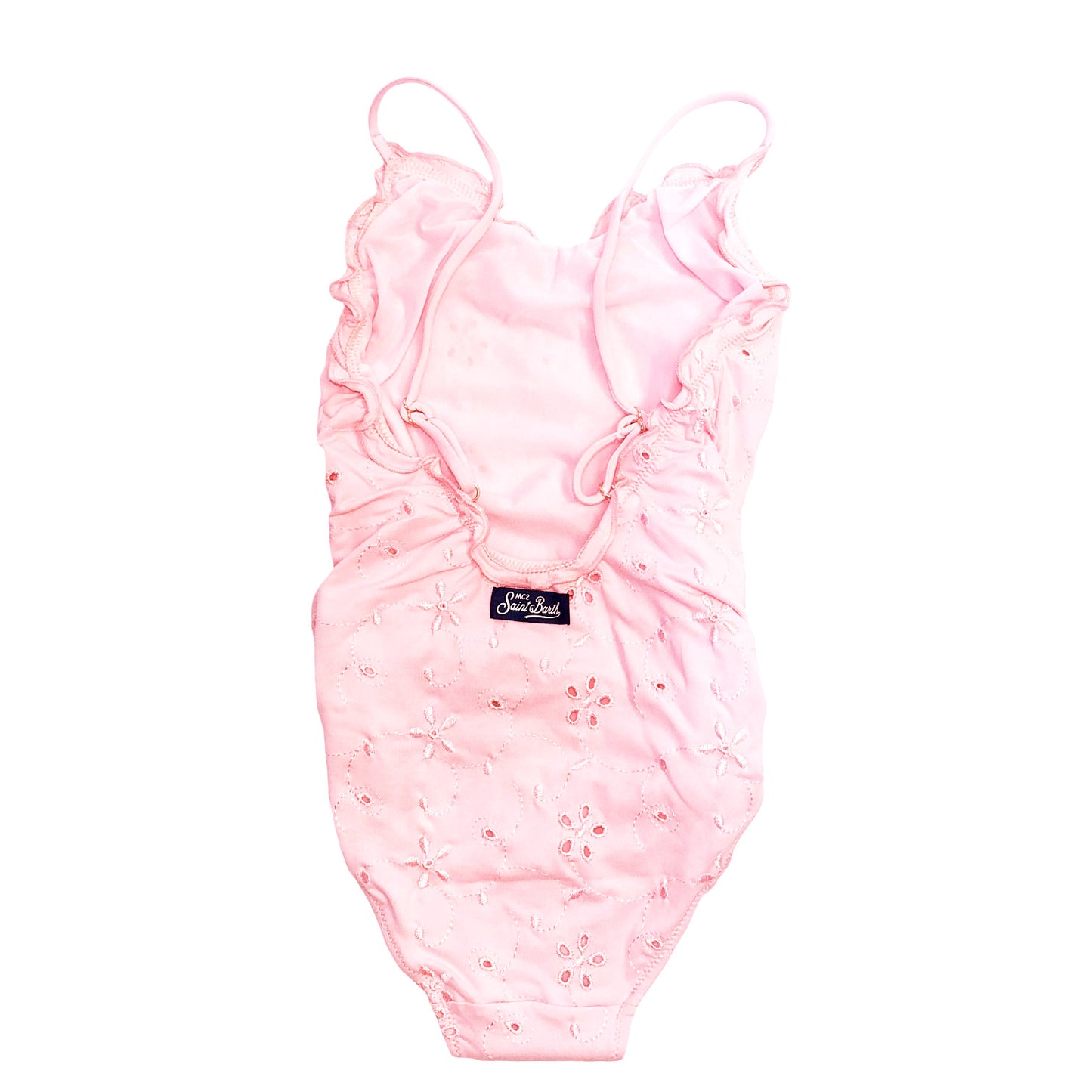 Girl pink Sangallo swimsuit - MC2 Saint Barth