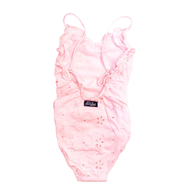Girl pink Sangallo swimsuit - MC2 Saint Barth