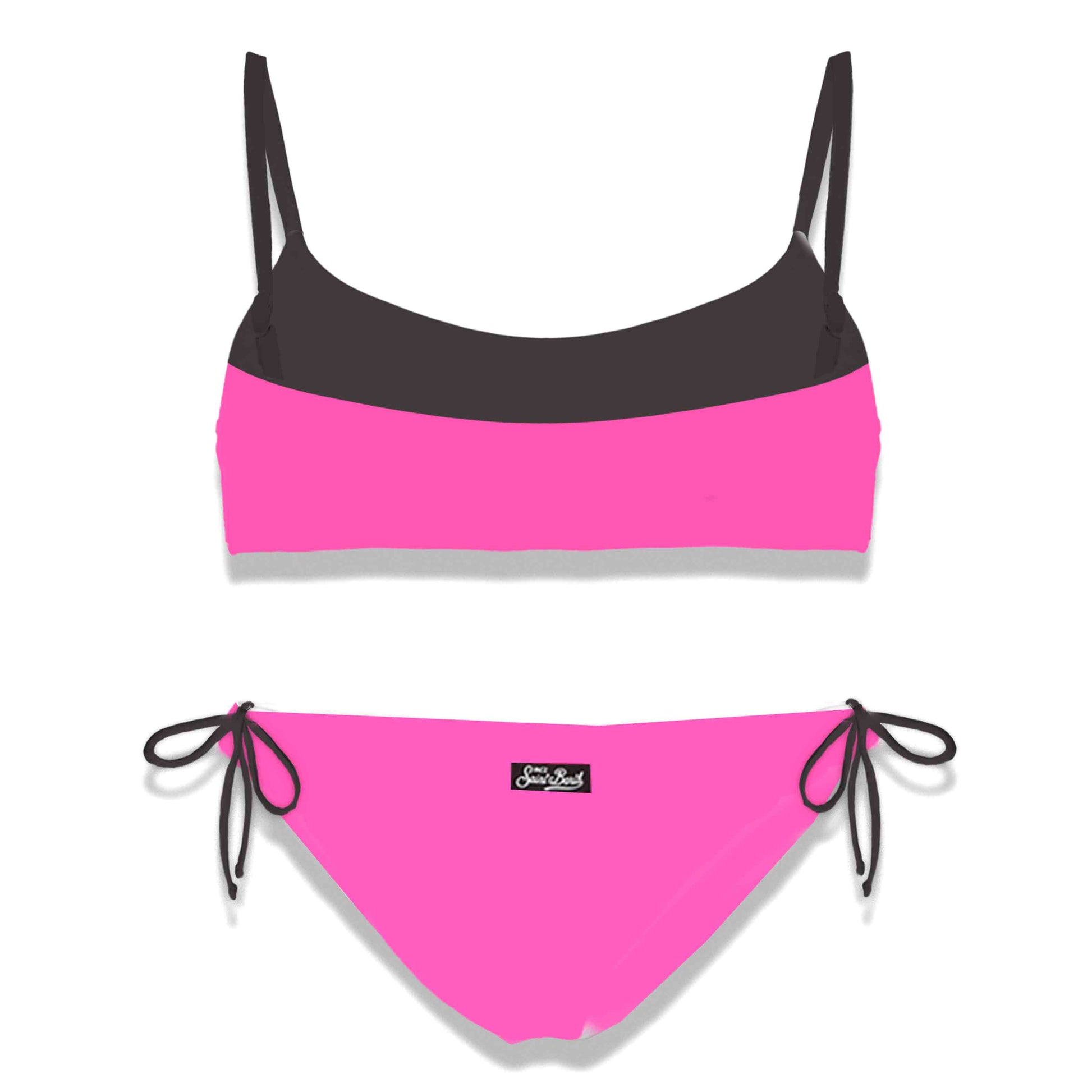 St. Barth front graphic girl's bralette bikini - MC2 Saint Barth