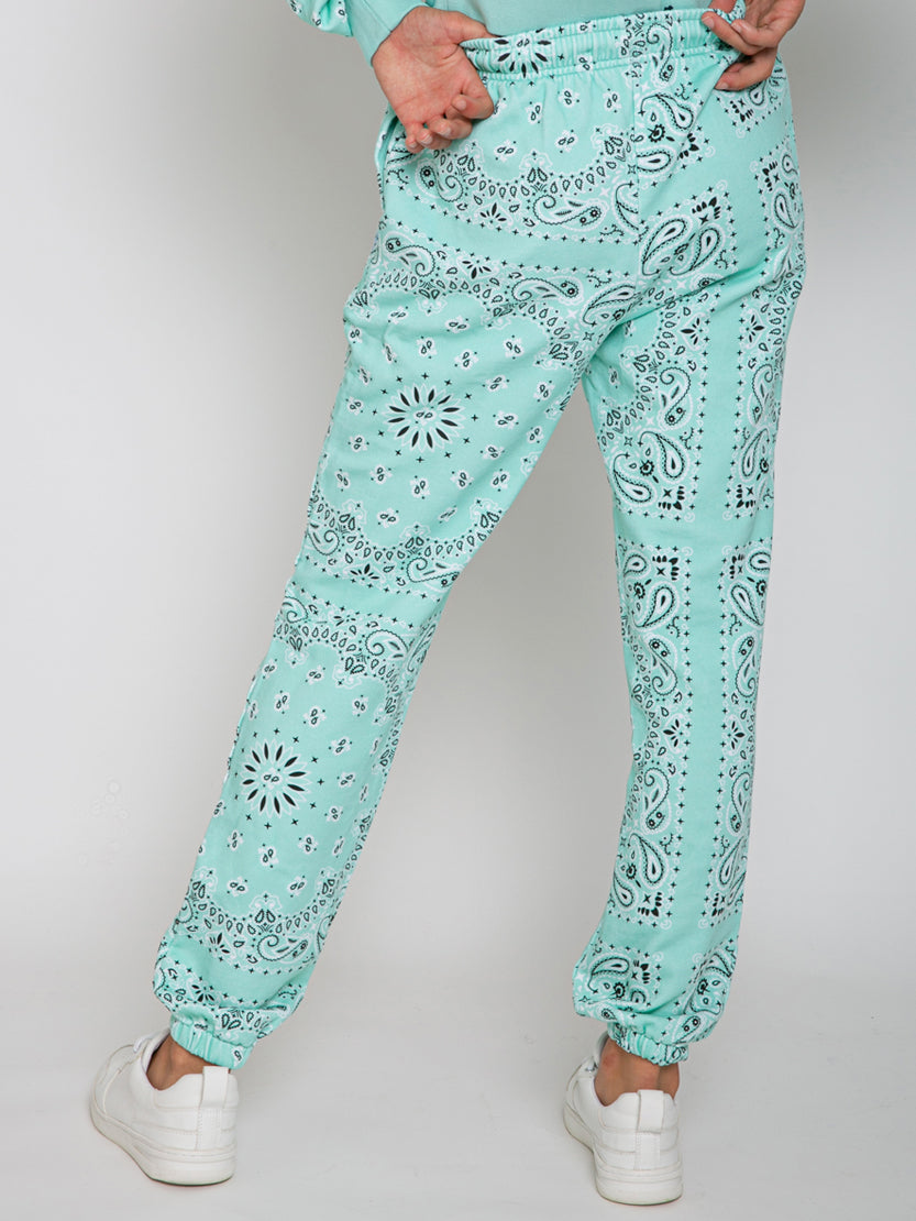 Cotton bandanna joggers with Saint Barth embroidery - MC2 Saint Barth