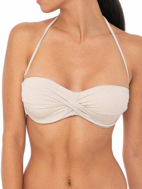 Gold beandeau top - MC2 Saint Barth