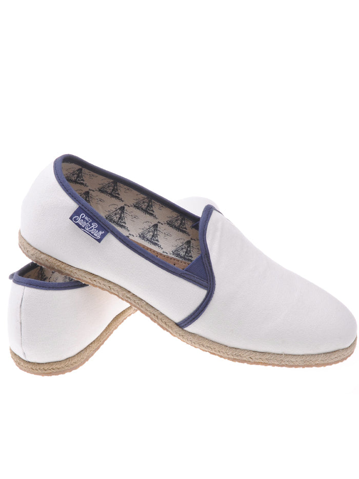 White Canvas Shoes for men - MC2 Saint Barth