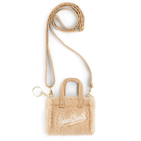 Beige teddy key holder