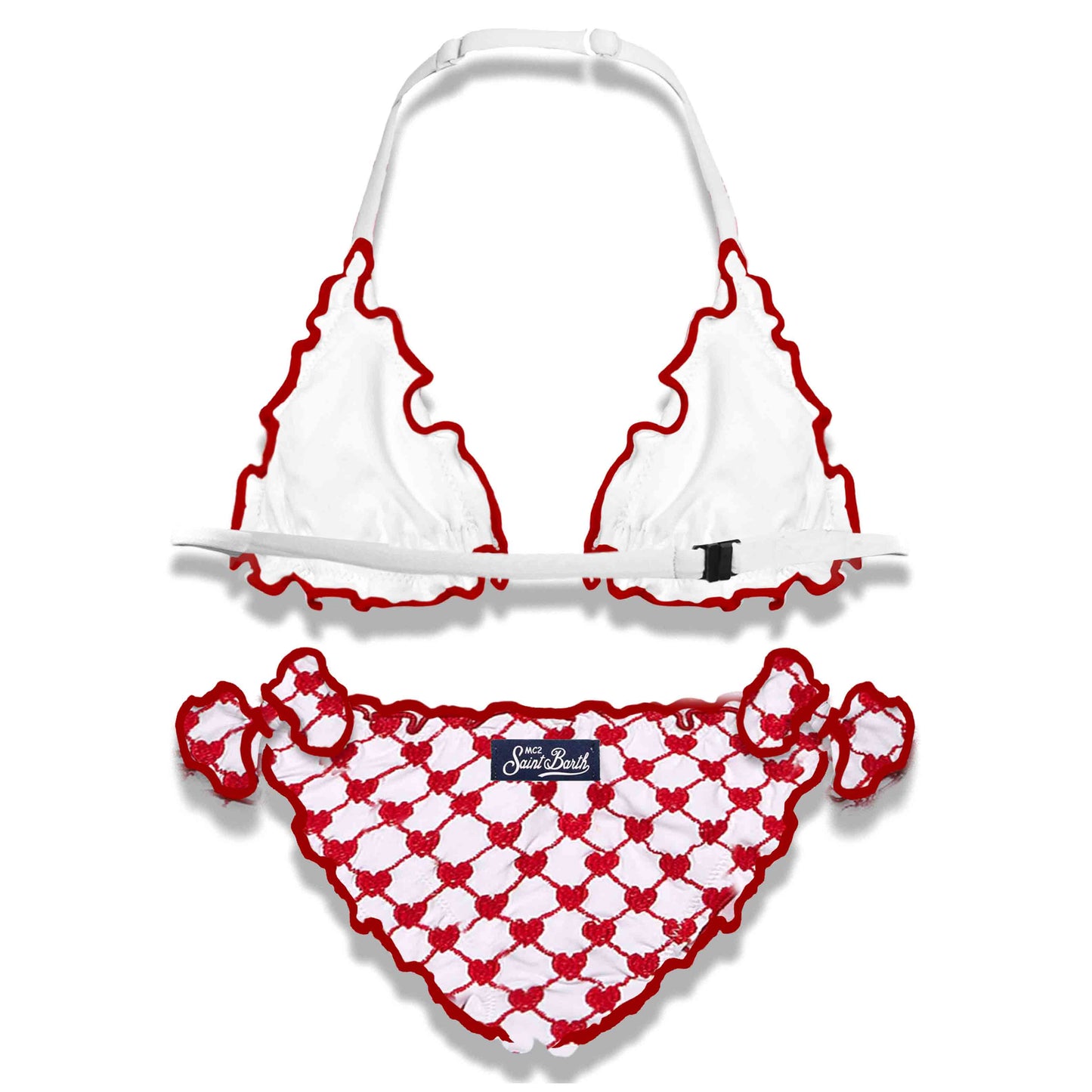 Girls embry heart Bikini - MC2 Saint Barth