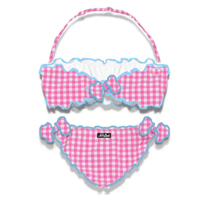 Girl bandeau bikini with Viziata embroidery - MC2 Saint Barth