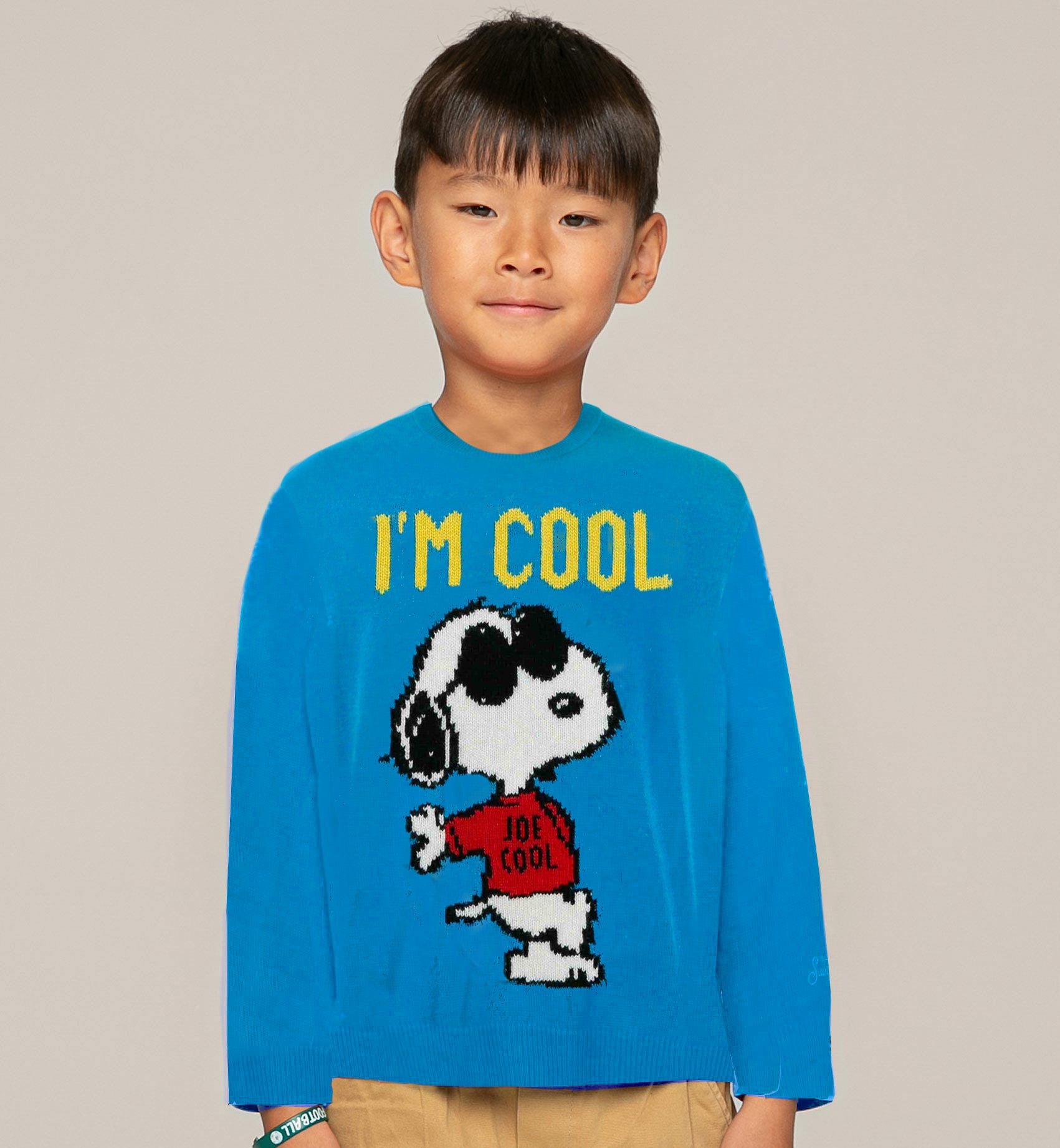 Snoopy I'm Cool print kid sweater | Peanuts™ Special Edition - MC2 Saint Barth