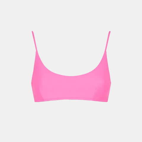 Woman fluo pink bralette swimsuit - MC2 Saint Barth
