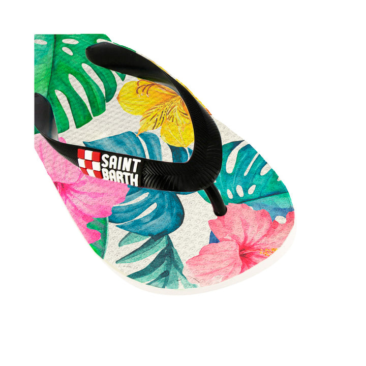 Girl's Flip Flops flower print