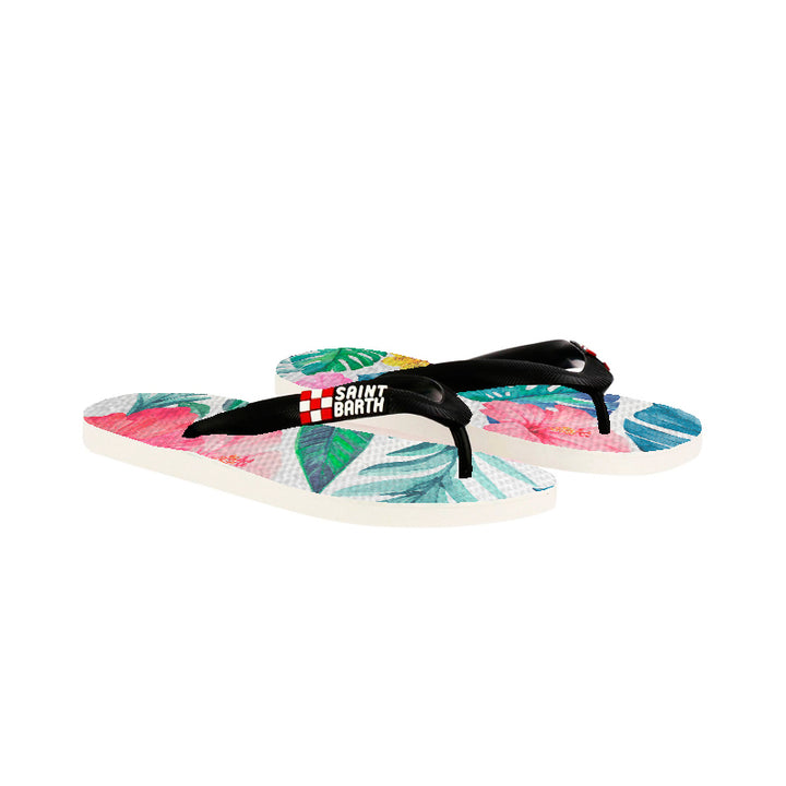 Girl's Flip Flops flower print