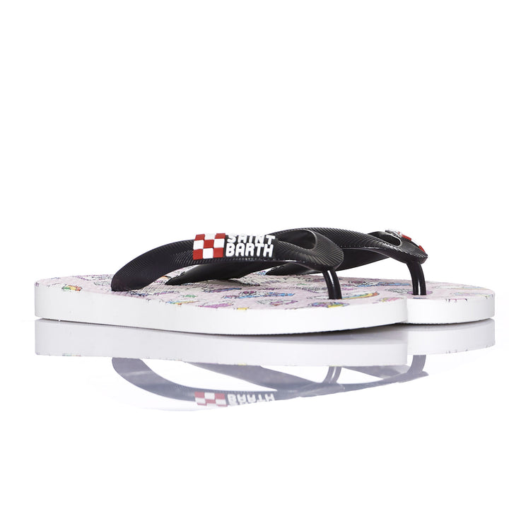 Mädchen-Flip-Flops mit lustigem rosa Aufdruck