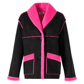 Woman reversible shearling jacket - MC2 Saint Barth