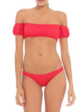 Off-Shoulder Red Bikini - MC2 Saint Barth