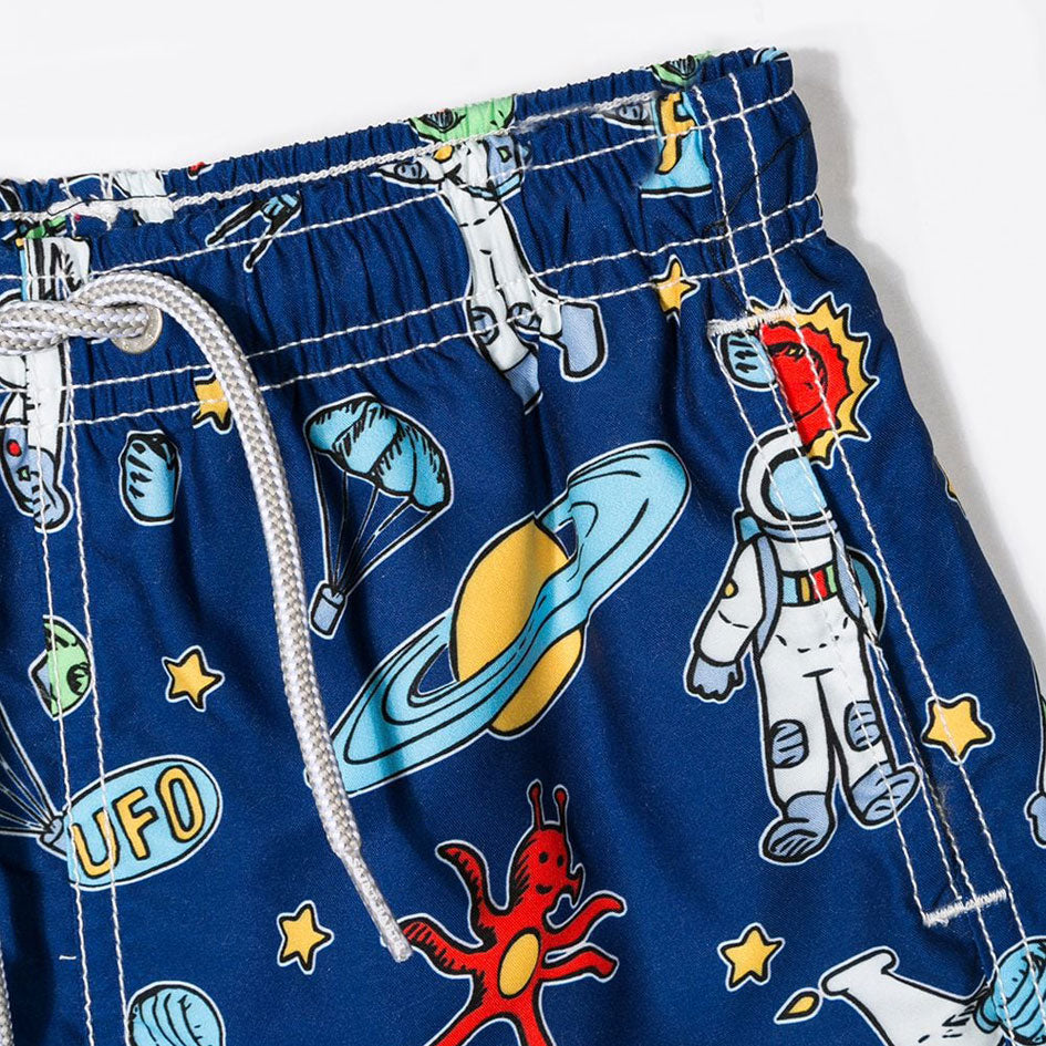 Boy swim shorts with astronaut print - MC2 Saint Barth