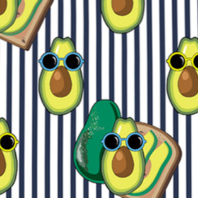 Boy swim shorts with Avocado Toast print - MC2 Saint Barth