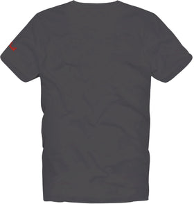 T-shirt da uomo in cotone con trattamento vintage e ricami