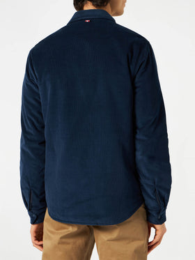 Overshirt Chalet with pocket and St. Barth Bob Club embroidery - MC2 Saint Barth