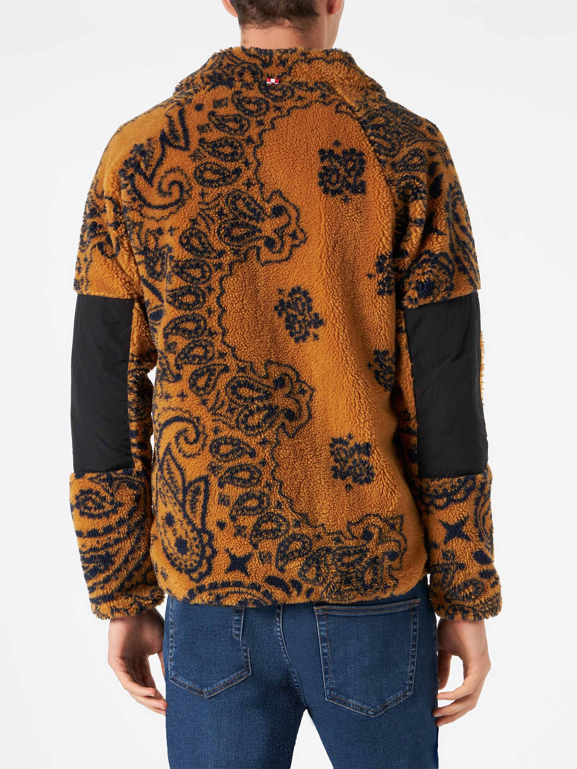 Man sherpa jacket with pattern - MC2 Saint Barth
