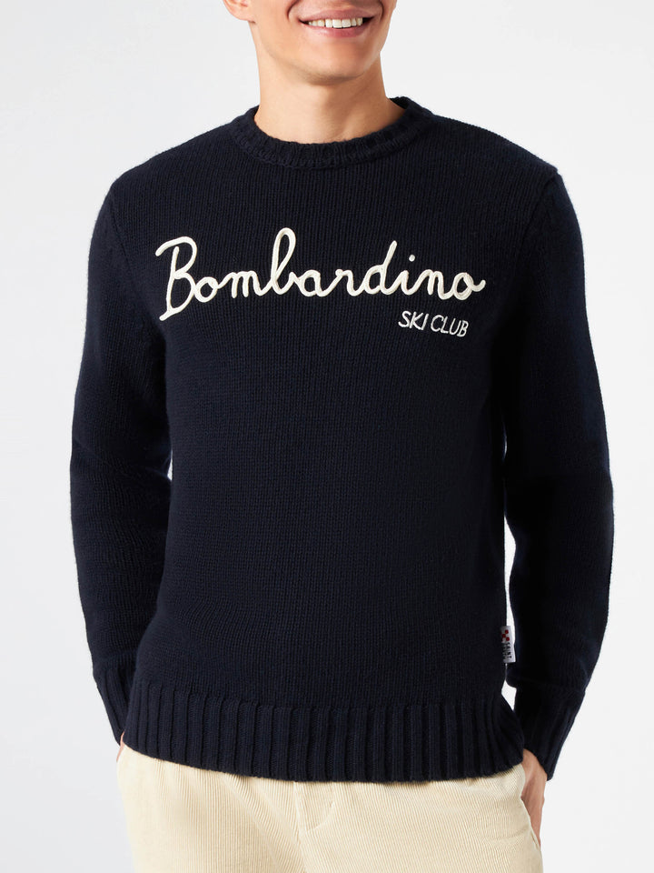 Blended cashmere sweater Bombardino ski club embroidery - MC2 Saint Barth