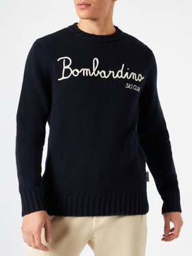 Blended cashmere sweater Bombardino ski club embroidery - MC2 Saint Barth