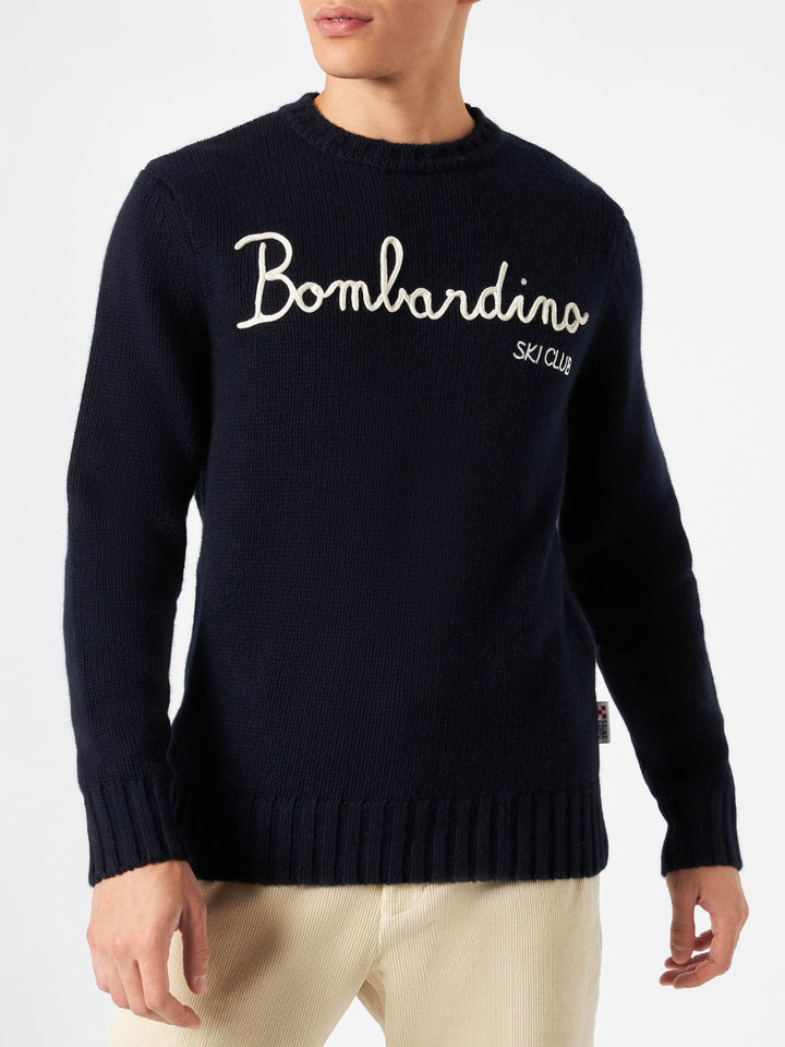 Blended cashmere sweater Bombardino ski club embroidery - MC2 Saint Barth