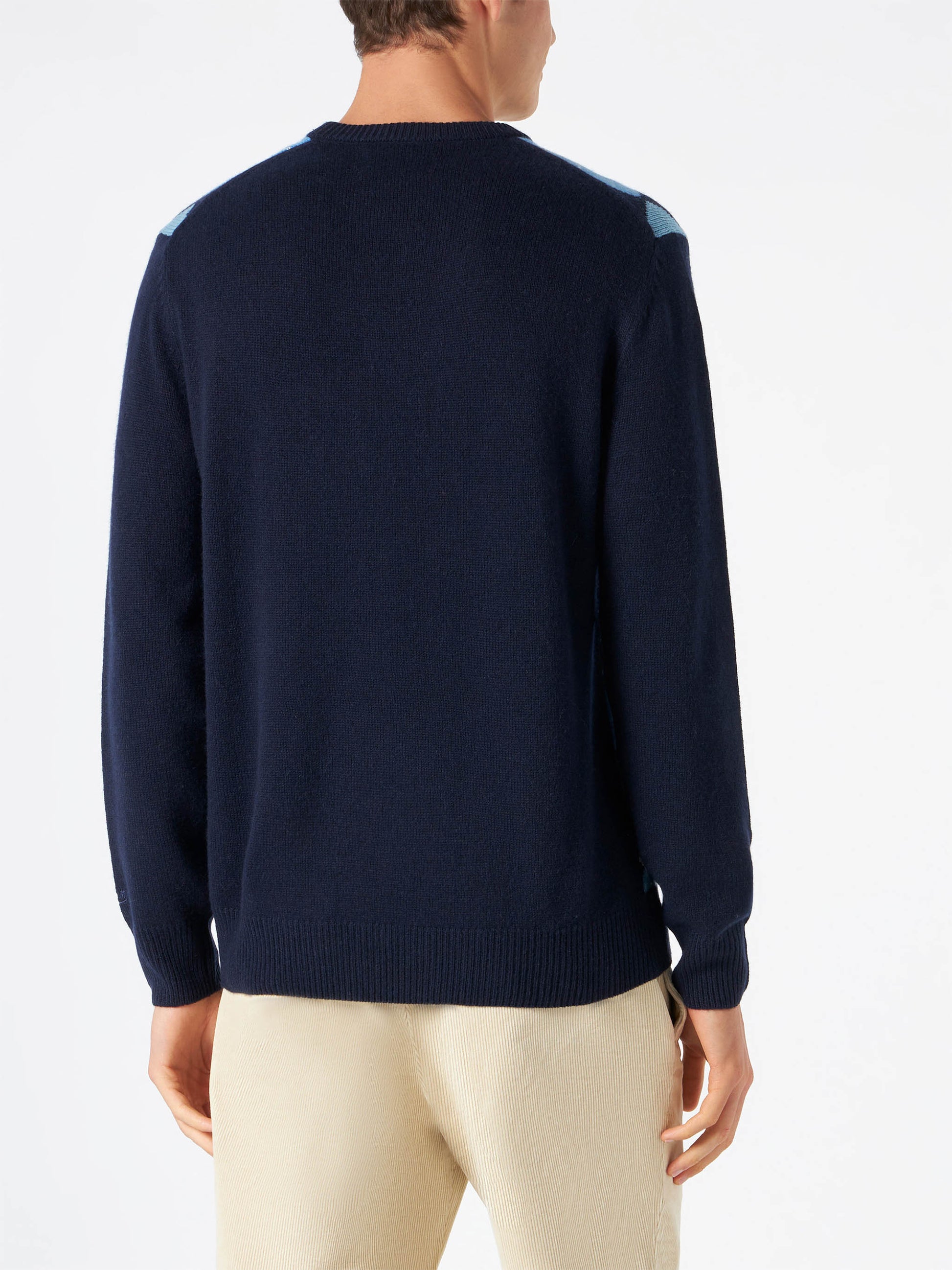 Man sweater with argyle print - MC2 Saint Barth