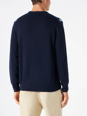 Man sweater with argyle print - MC2 Saint Barth