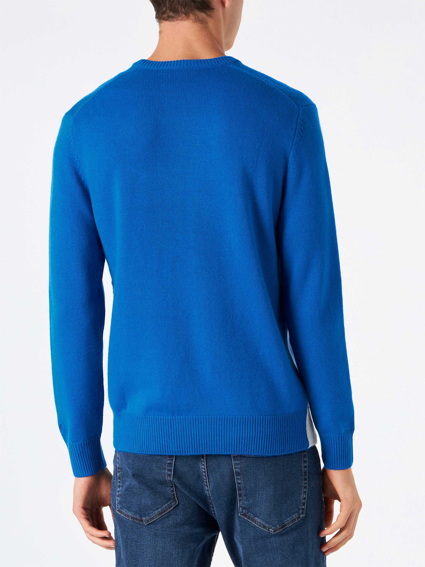 Man sweater with mountains postcard - MC2 Saint Barth