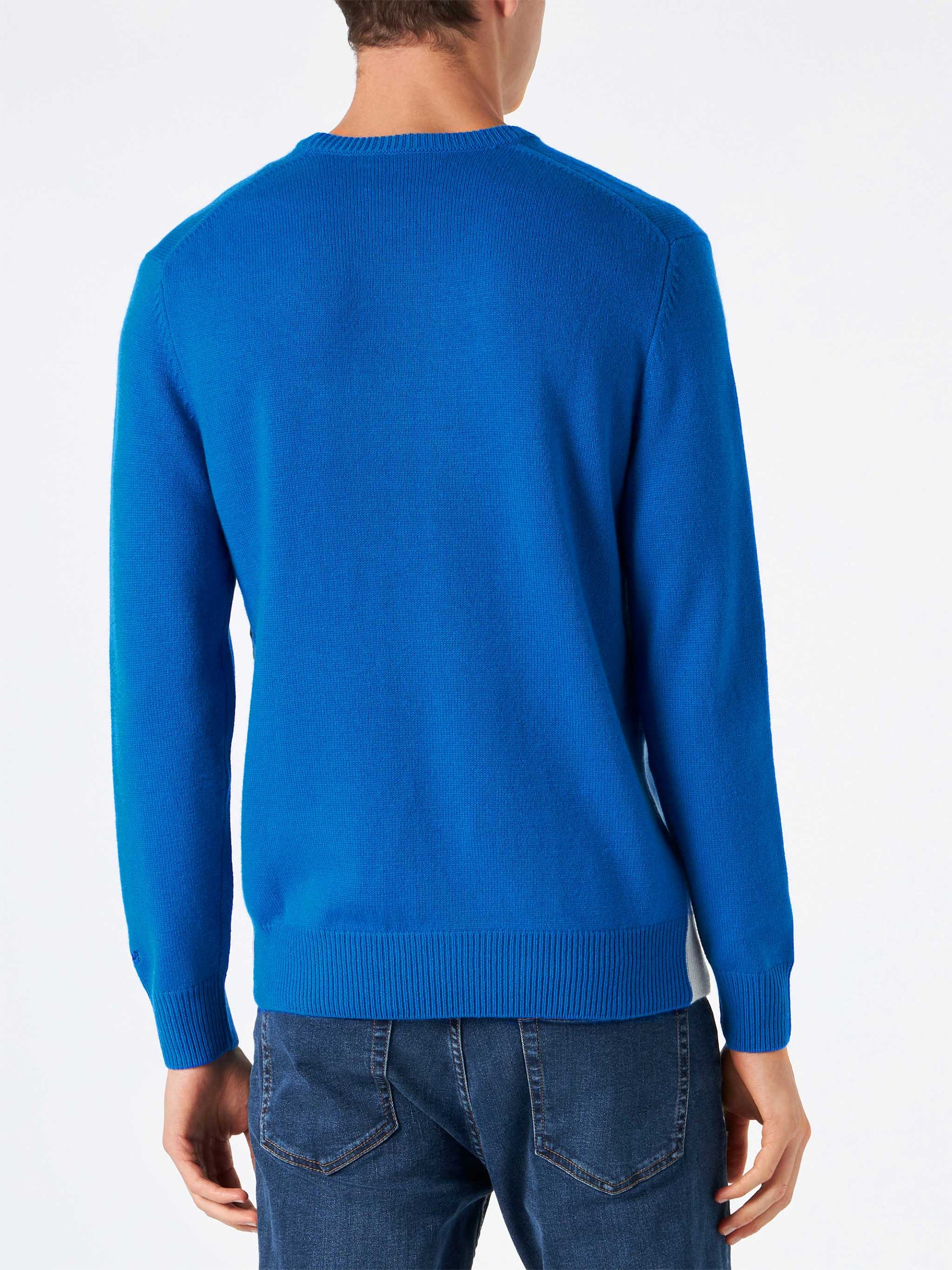 Man sweater with mountains postcard - MC2 Saint Barth