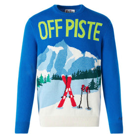 Man sweater with mountains postcard - MC2 Saint Barth