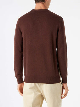 Herrenpullover mit Cortina-Postkarten-Jacquard
