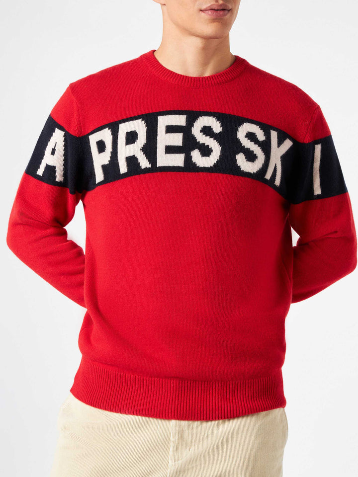 Man sweater with Apres Ski lettering - MC2 Saint Barth