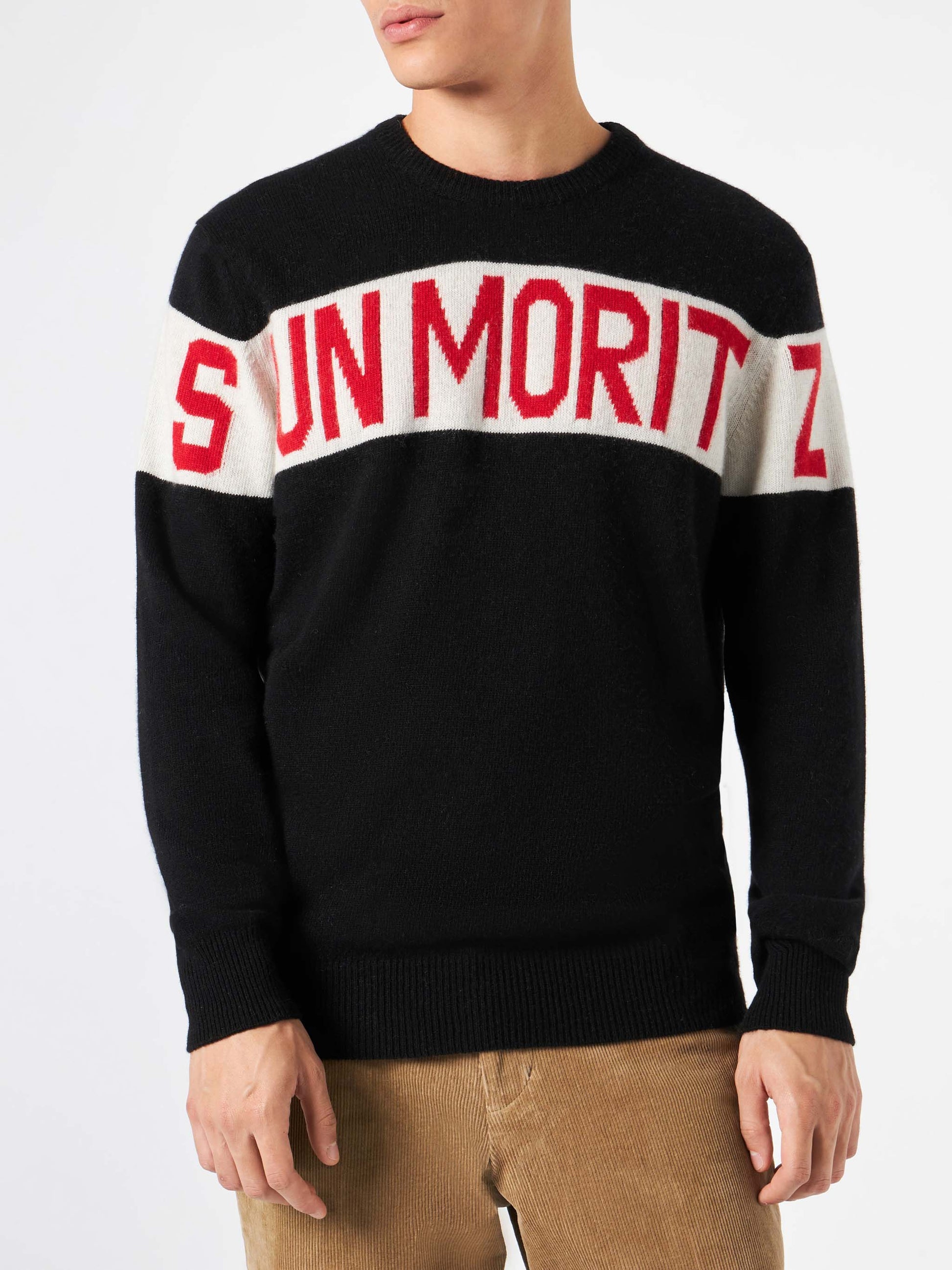 Man sweater with Sun Moritz print - MC2 Saint Barth