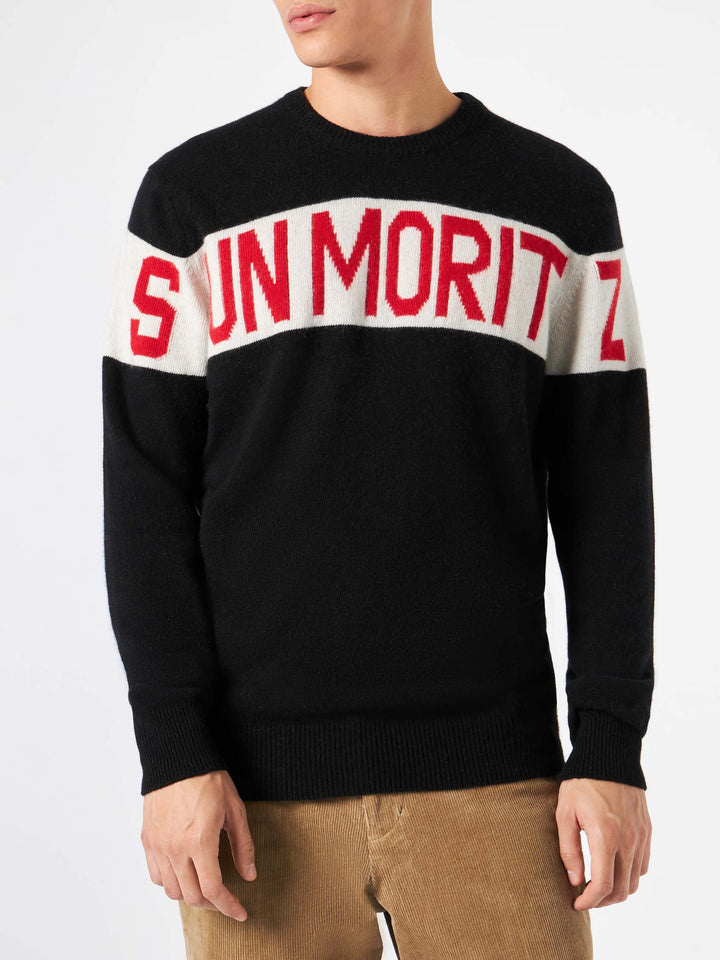 Man sweater with Sun Moritz print - MC2 Saint Barth