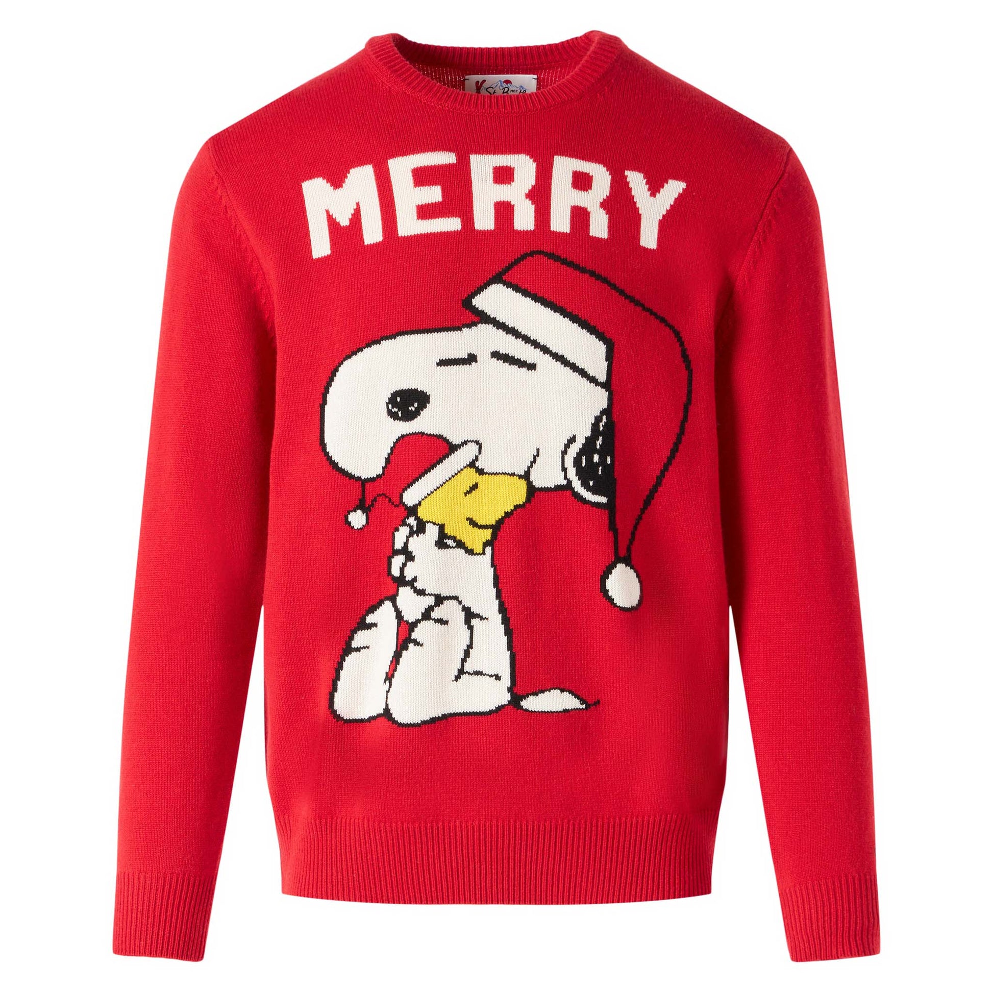 Man red sweater with Snoopy print | SNOOPY - PEANUTS™ SPECIAL EDITION - MC2 Saint Barth
