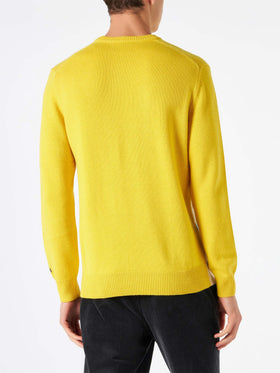 Man sweater with Les Alpes postcard - MC2 Saint Barth