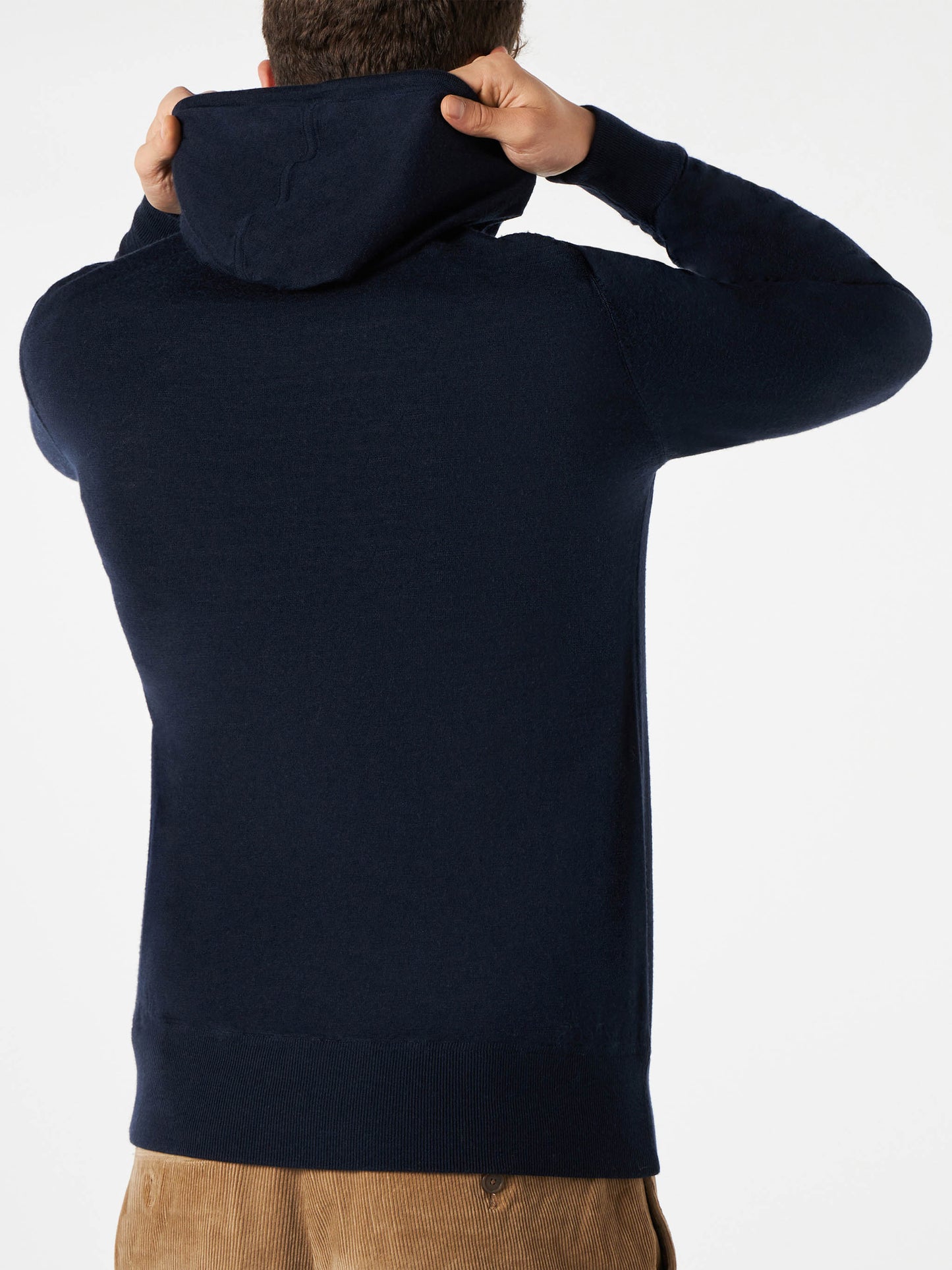 Man navy blue hoodie sweatshirt - MC2 Saint Barth