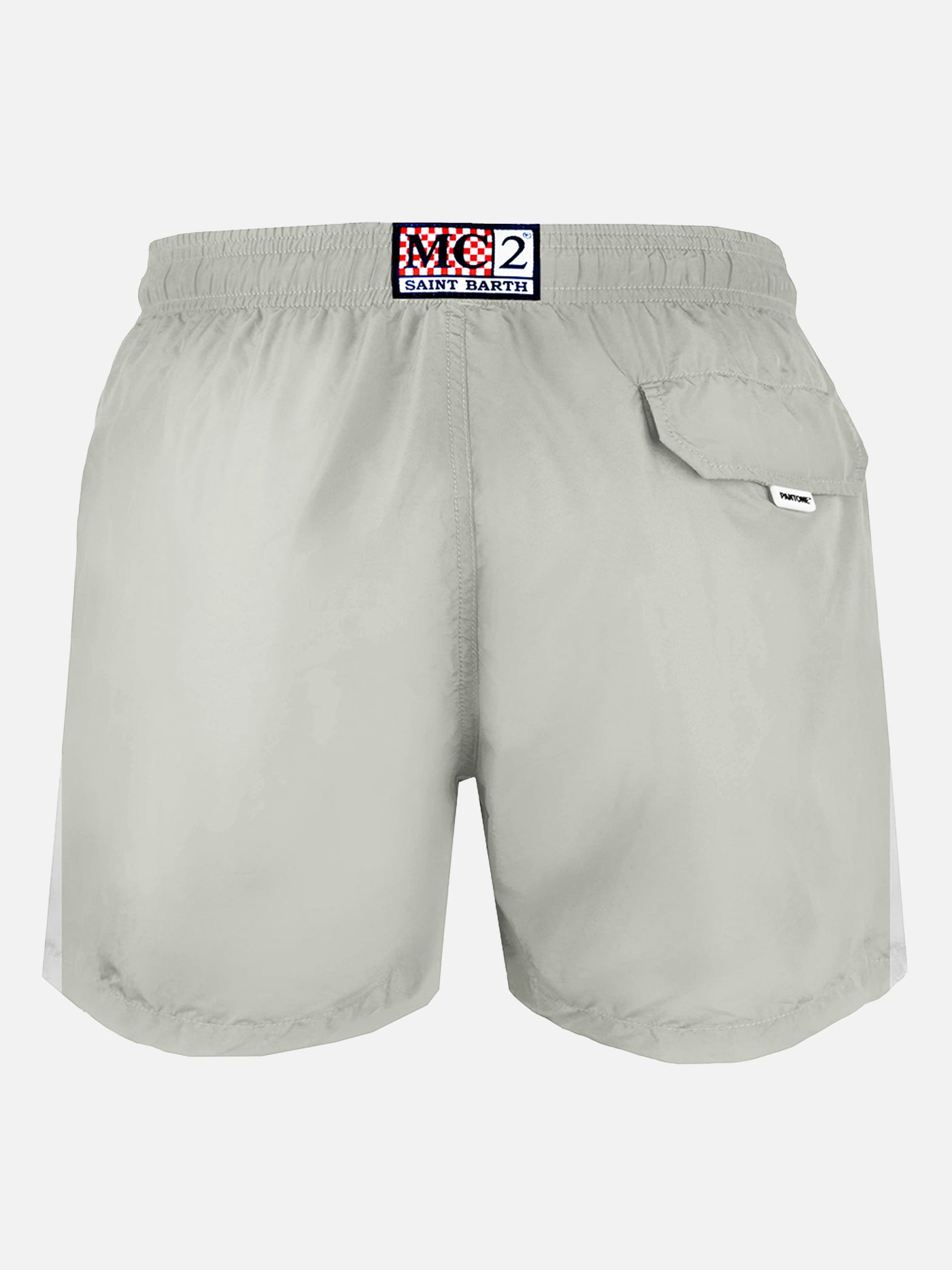 Man grey lightweight fabric swim shorts Lighting Pantone | PANTONE® SPECIAL EDITION - MC2 Saint Barth