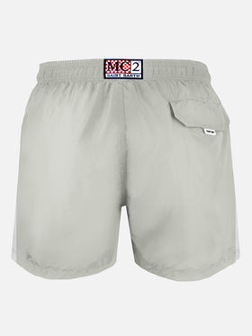 Man grey lightweight fabric swim shorts Lighting Pantone | PANTONE® SPECIAL EDITION - MC2 Saint Barth