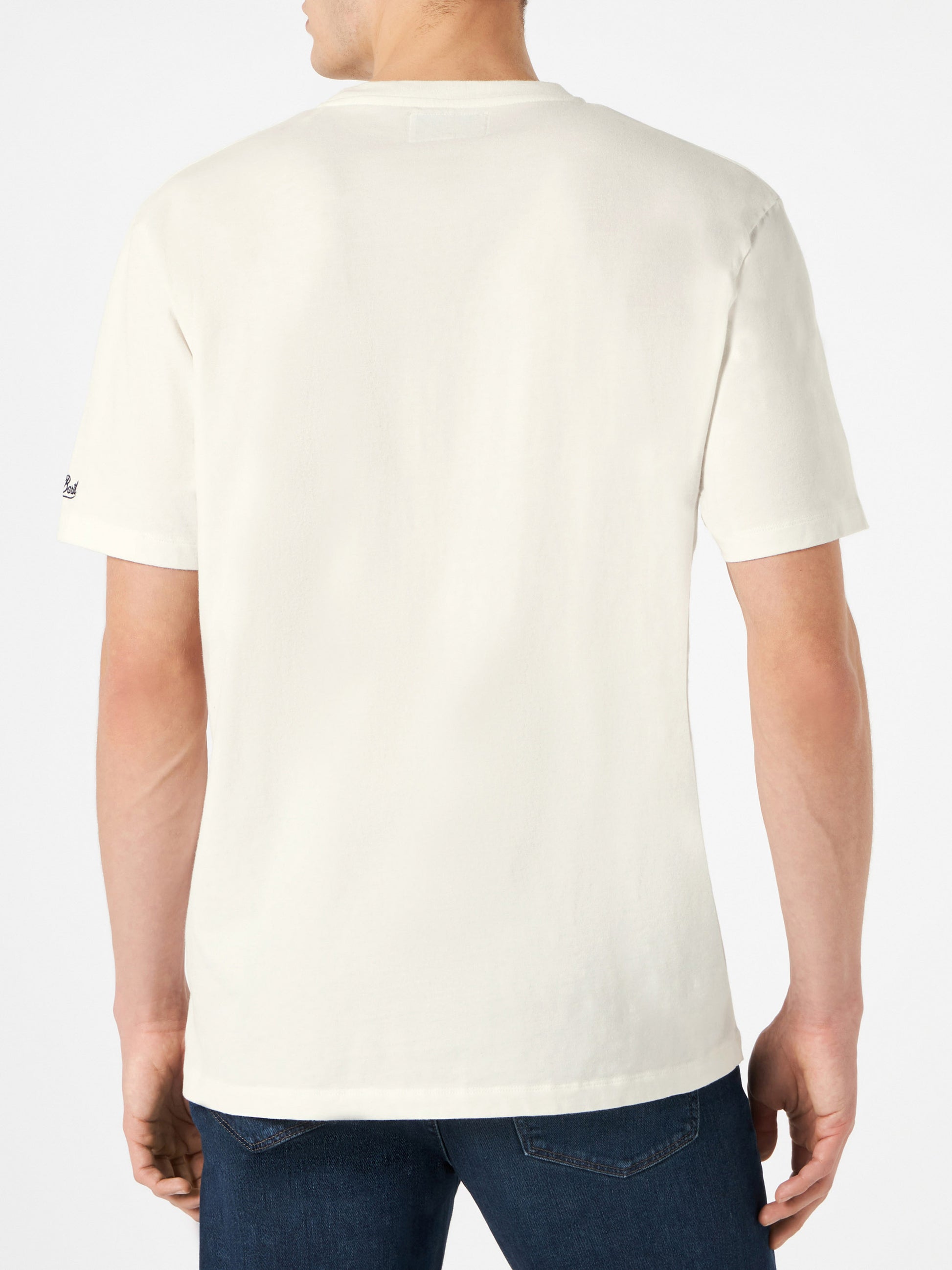Man t-shirt with Cortina lettering - MC2 Saint Barth