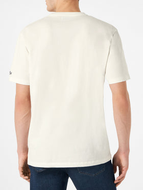 Man t-shirt with Cortina lettering - MC2 Saint Barth