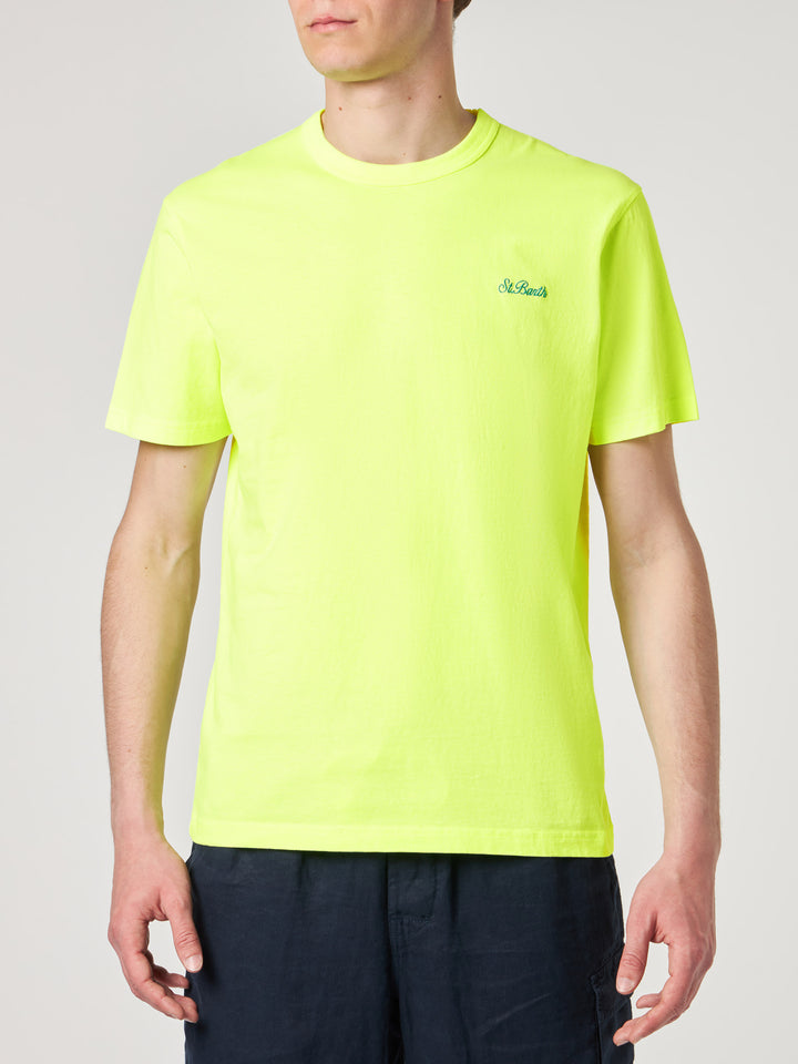 Man yellow cotton t-shirt - MC2 Saint Barth