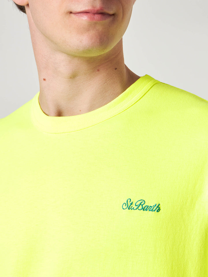 Man yellow cotton t-shirt - MC2 Saint Barth