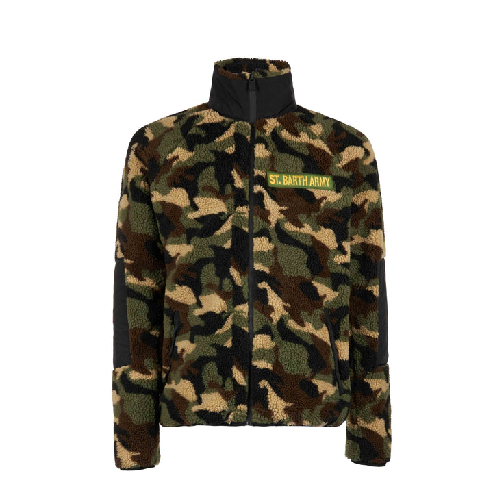 Sherpa jacket with patch - MC2 Saint Barth